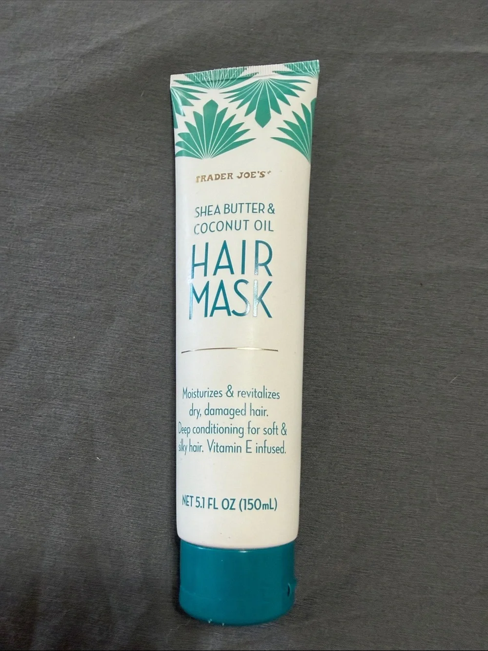 Trader Joe’s Shea Butter & Coconut Oil Hair Mask - Teal/White